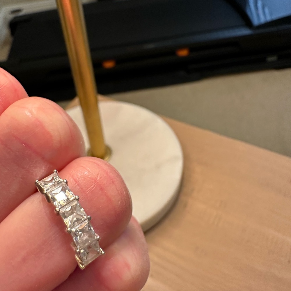 Rhinestone Silver Women's Ring